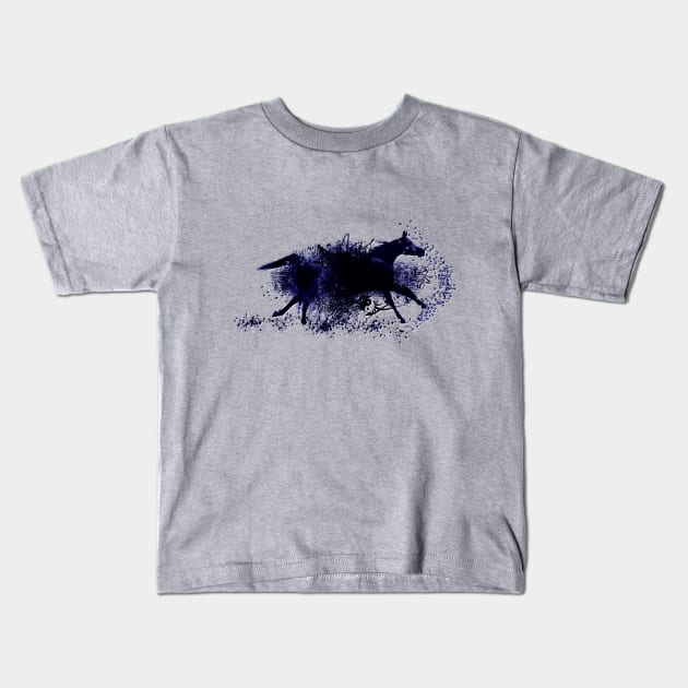 Black Diamond #nightblue edit Kids T-Shirt by scatharis